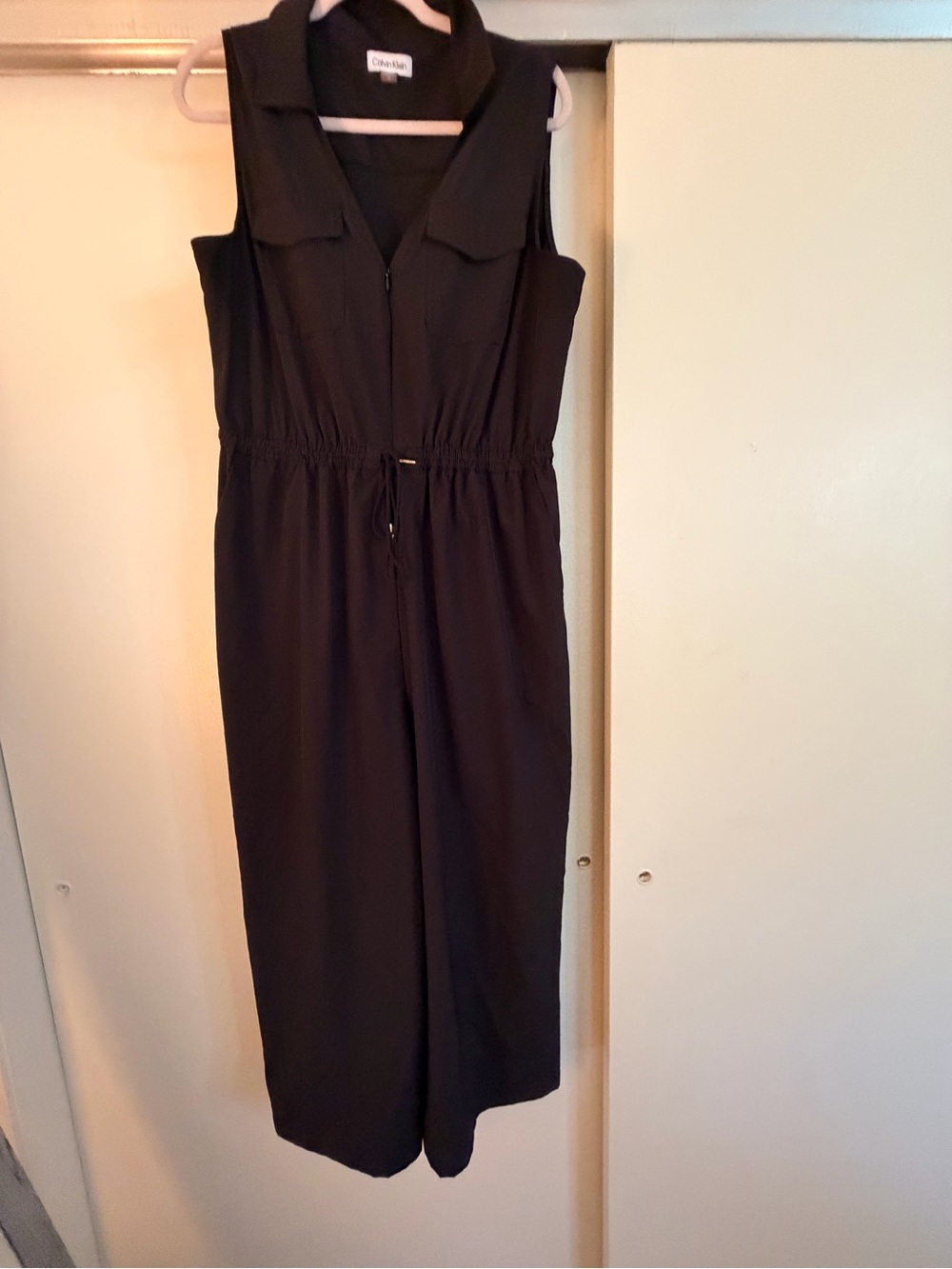 Calvin Klein Black Sleeveless Jumpsuit